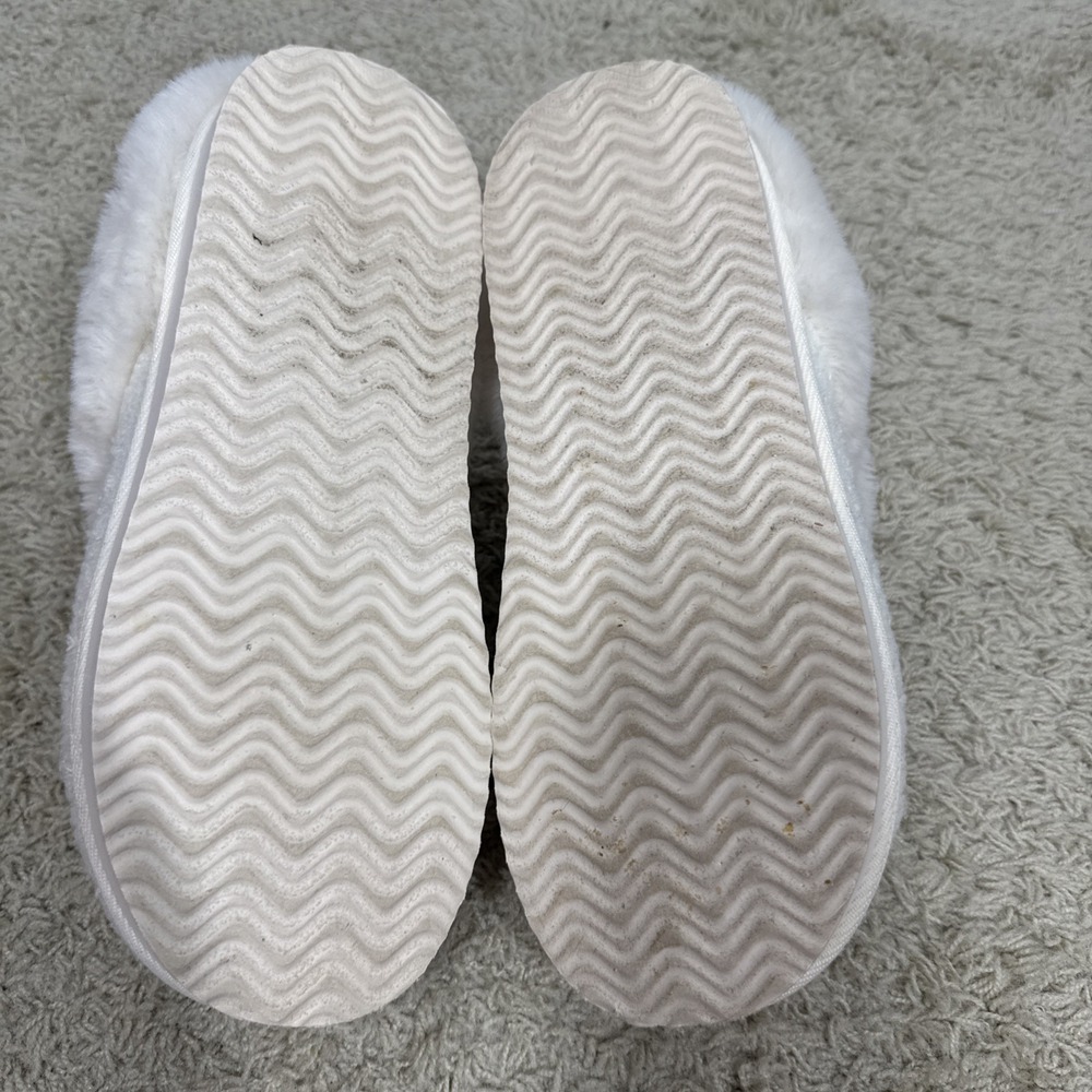 American Eagle Peanuts Snoopy Pumpkin Halloween Slip-On Fuzzy Slippers Size 10 - Picture 10 of 11